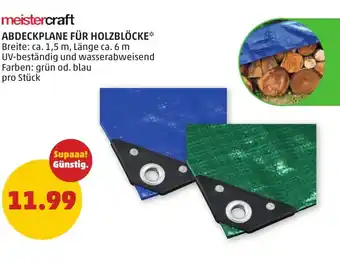 PENNY Abdeckplane für holzblöcke Angebot