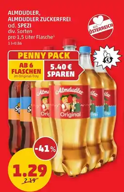 PENNY Almdudler zuckerfrei Angebot