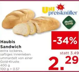 Unimarkt Haubis Sandwich extra lockeres Angebot