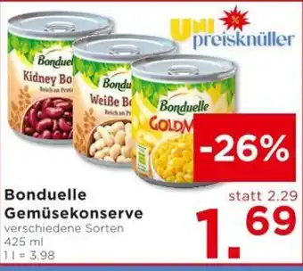 Unimarkt Bonduelle gemüsekonserve Angebot