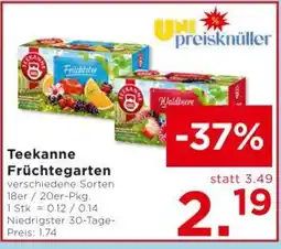 Unimarkt Teekanne früchtegarten Angebot