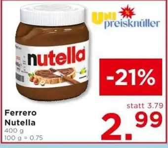 Unimarkt Ferrero nutella Angebot