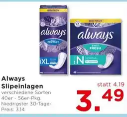 Unimarkt Slipeinlagen Angebot