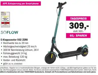 Forstinger E-klappscooter s02 zero Angebot