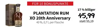 Der Grissemann Plantation rum xo 20th anniversary Angebot