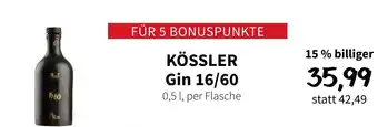 Der Grissemann KÖSSLER Gin 16/60 Angebot