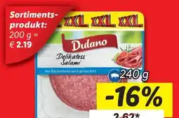 Lidl Dulano Salami Angebot