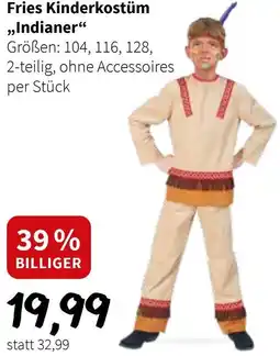 Der Grissemann Fries Kinderkostüm Indianer Angebot