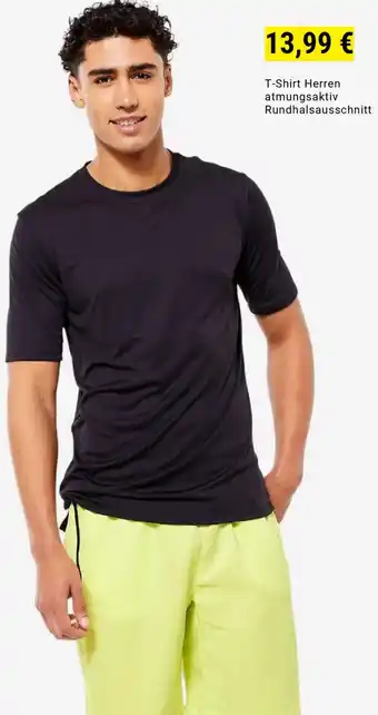 Decathlon T-Shirt Herren atmungsaktiv Rundhalsausschnitt Angebot