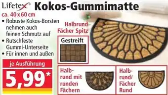 Norma Kokos-Gummimatte Angebot