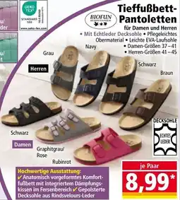 Norma Tieffußbett-Pantoletten Angebot