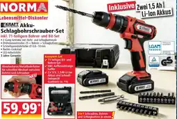 Norma Akku- Schlagbohrschrauber-Set Angebot