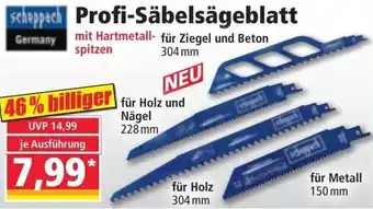 Norma Profi-Säbelsägeblatt Angebot