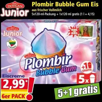 Norma Plombir Bubble Gum Eis Angebot