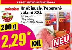 Norma Knoblauch-/Peperoni- salami Angebot