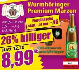 Norma Wurmhöringer Premium Märzen Angebot