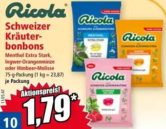 Norma Schweizer Kräuter- bonbons Angebot