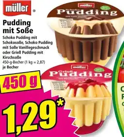 Norma Pudding mit Soße Angebot