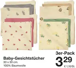 Zeeman Baby-Gesichtstücher Angebot