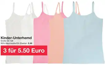 Zeeman Kinder-Unterhemd Angebot