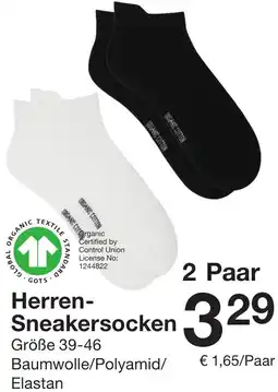 Zeeman Herren- Sneakersocken Angebot