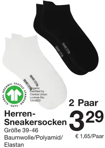 Zeeman Herren- Sneakersocken Angebot