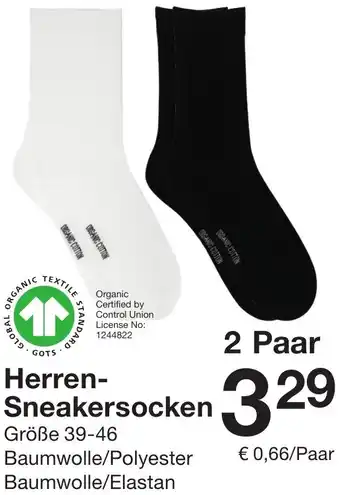 Zeeman Herren- Sneakersocken Angebot