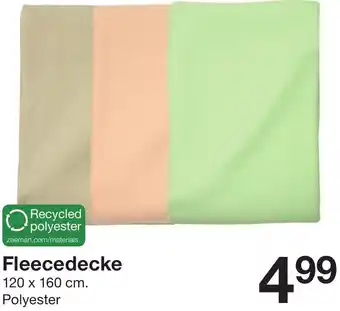 Zeeman Fleecedecke Angebot