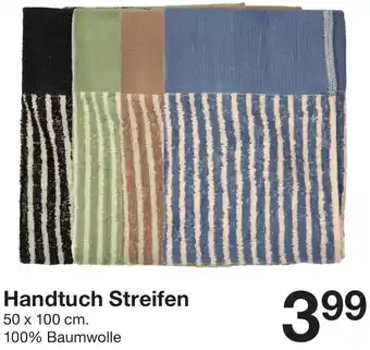 Zeeman Handtuch Streifen Angebot