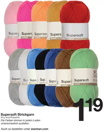 Zeeman Supersoft Strickgarn Angebot