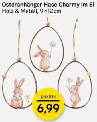 Post Osteranhänger Hase Charmy im Ei Angebot