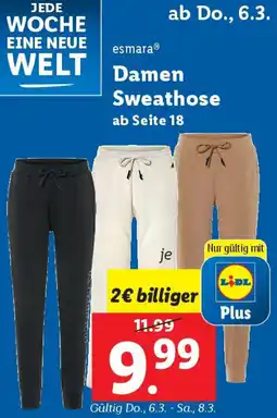 Lidl Damen Sweathose Angebot