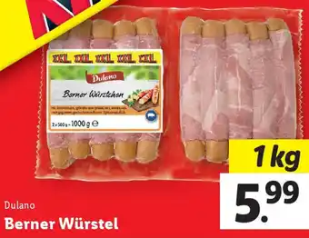 Lidl Berner Würstel Angebot