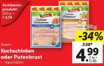 Lidl Kochschinken oder Putenbrust Angebot