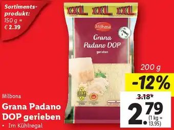 Lidl Grana Padano DOP gerieben Angebot