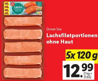 Lidl Lachsfiletportionen ohne Haut Angebot