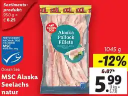 Lidl MSC Alaska Seelachs natur Angebot