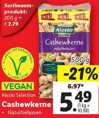 Lidl Cashewkerne Angebot