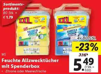 Lidl Feuchte Allzwecktücher mit Spenderbox Angebot