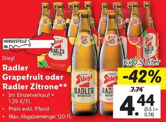 Lidl Radler Grapefruit oder Radler Zitrone Angebot