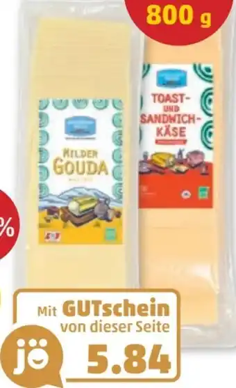 PENNY Gmundner Milch Gouda Scheiben Angebot