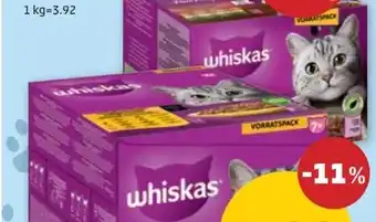 PENNY Whiskas Katzenfutter Frischebeutel Angebot