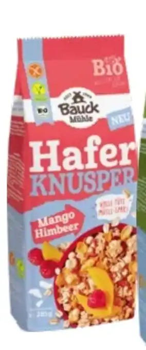 Martin Reformstark Bauck Mühle Bio-Hafer Knusper Müsli Mango Himbeer Angebot