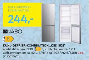 Möbelix Kühl-gefrier-kombination,,kgk 1525 Angebot