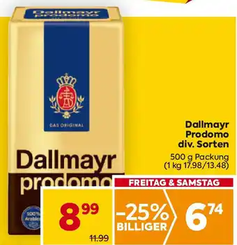 Billa Dallmayr Prodomo Angebot