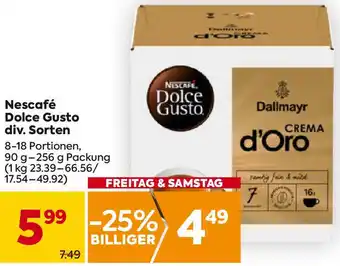 Billa Dolce Gusto Angebot