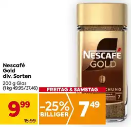 Billa Nescafé Gold Angebot