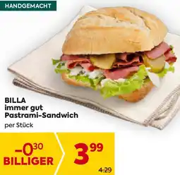 Billa Pastrami-Sandwich Angebot