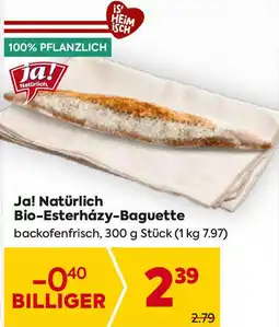 Billa Bio-Esterházy-Baguette Angebot