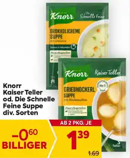 Billa Kaiser Teller od. Die Schnelle Feine Suppe Angebot